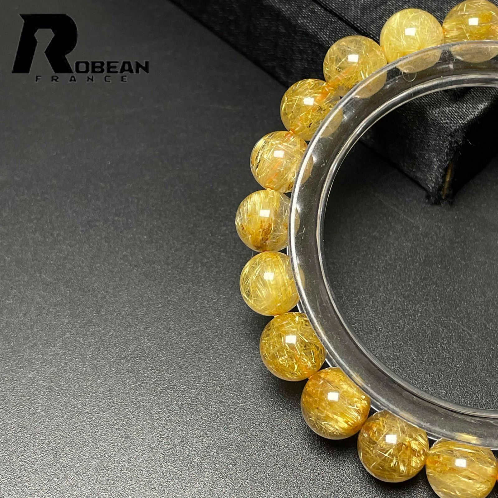 夢色 EU製 ★ROBEAN・ハーキマーダイヤモンド★パワーストーン ブレスレット アクセサリー 天然石 開運 綺麗 ギフト プレゼント メンズ レディース 男女兼用 お守り 綺麗 幸運 贈り物 高級 11.3-11.7mm M919809