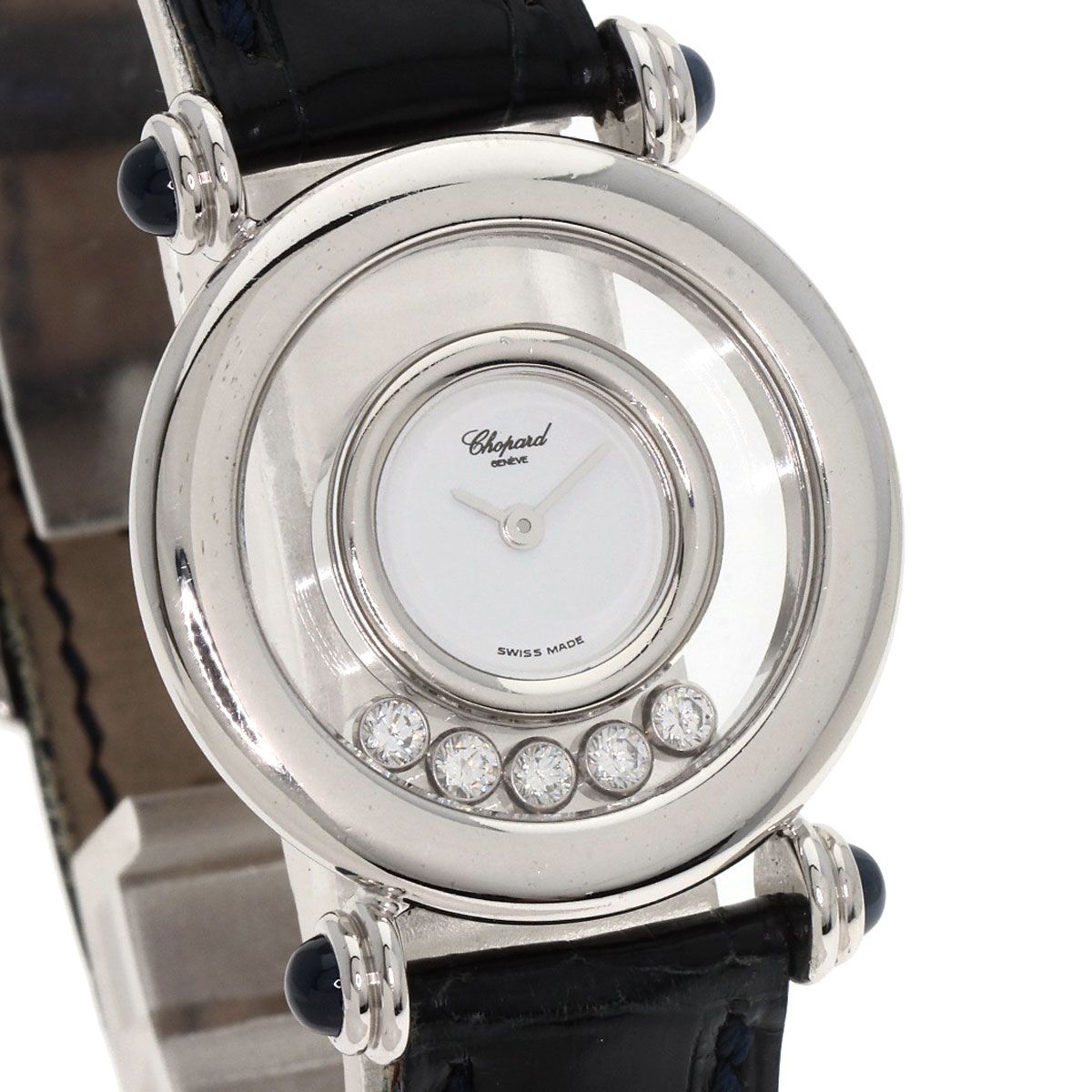 Chopard ショパール 20/6281 ハッピーダイヤモンド 腕時計 K18WG  