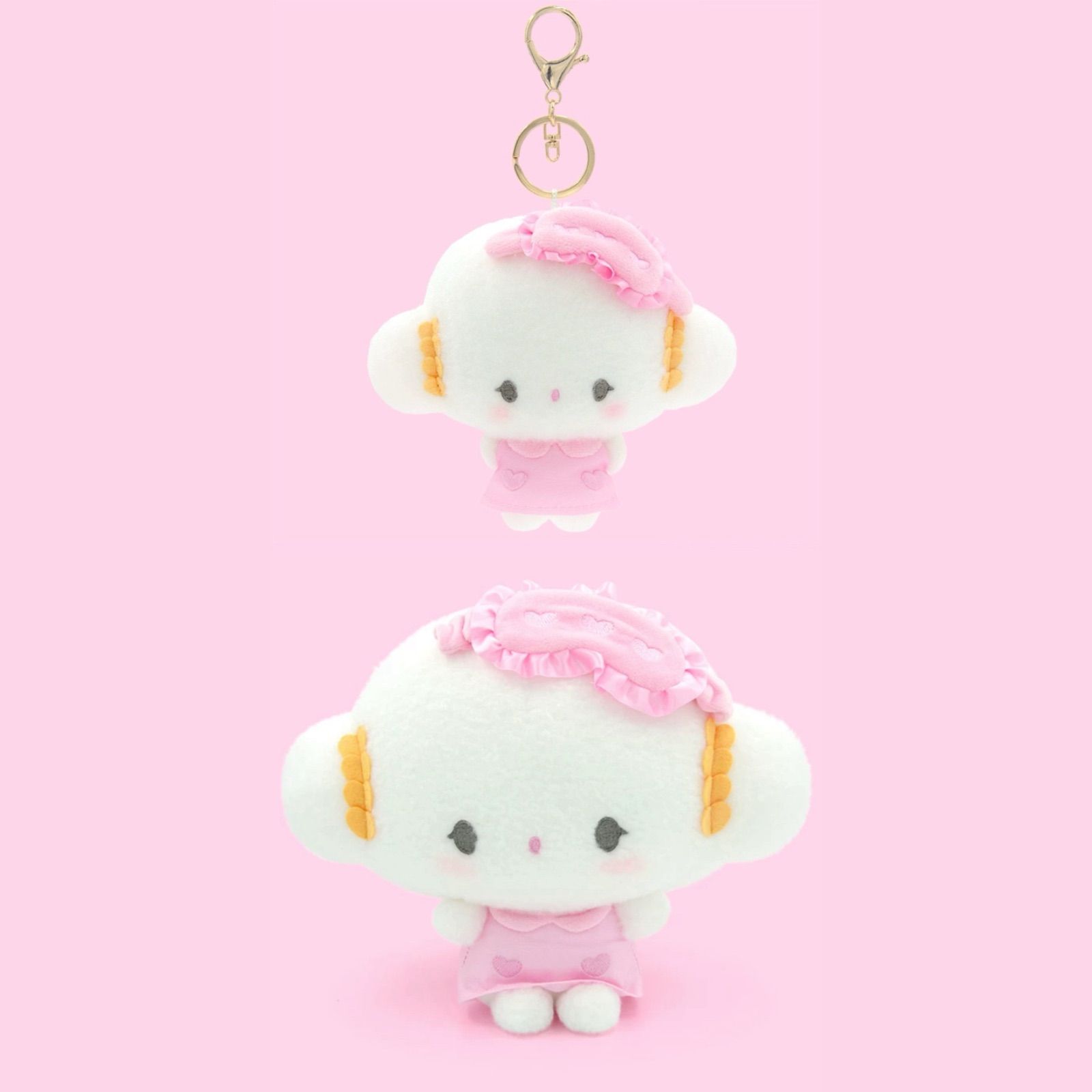 Sanrio サンリオ x E-STRONG cogimyun こぎみゅん “パジャマパーティー” ぬいぐるみ本体22cm+ペンダント12cm  海外限定 pink 2点セット - メルカリ