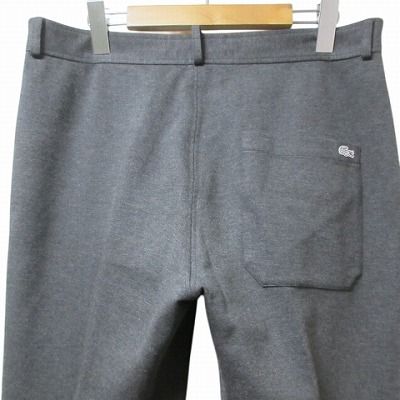 ラコステ LACOSTE パンツ スラックス ストレッチ シルバーワニ