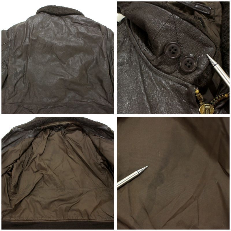 70s USA製 vintage U.S.NAVY G-1 フライト 7823D レザージャケット