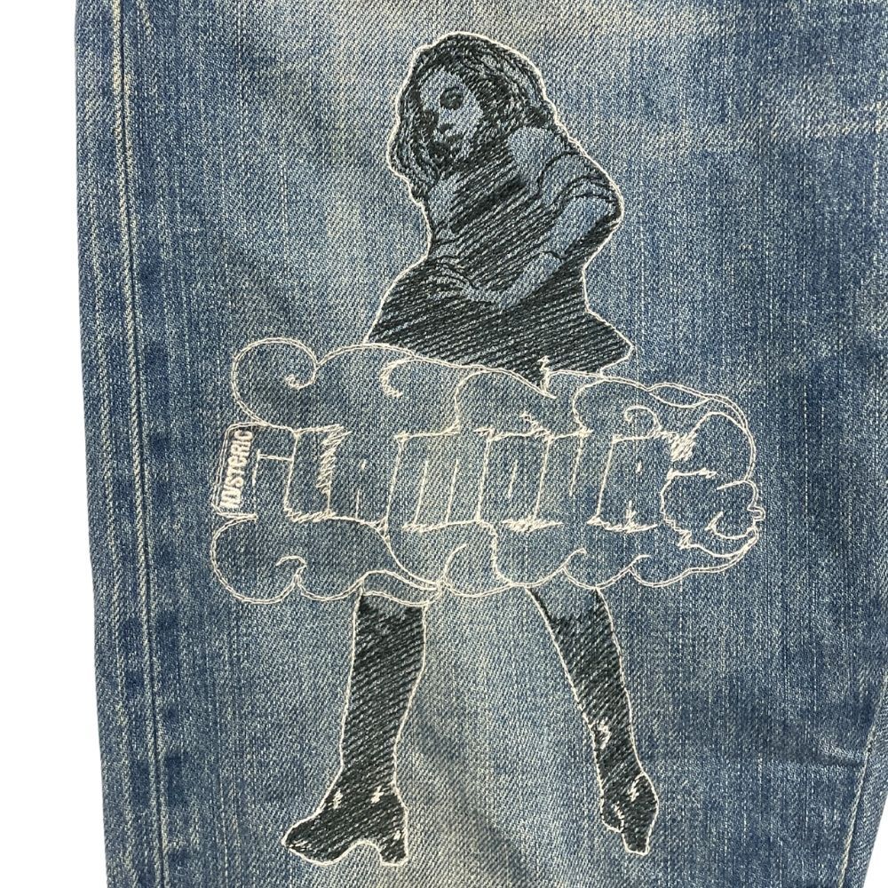 hysteric glamourアートデニムパンツ スクラッチフレアデニムパンツ|HYSTERIC GLAMOUR MEN | HYSTERIC