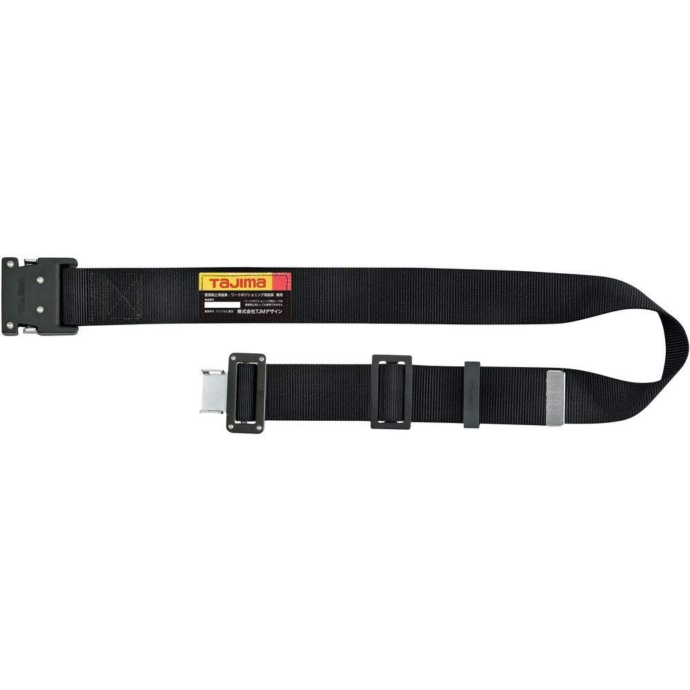 新着商品 胴ベルトMサイズ 黒 新規 全帯 BWBM125-BK 長さ125cm タジマ 衝撃や耐久に強い鍛造ワンタッチ黒バックル 腰の強い特厚ナイロンベルト
