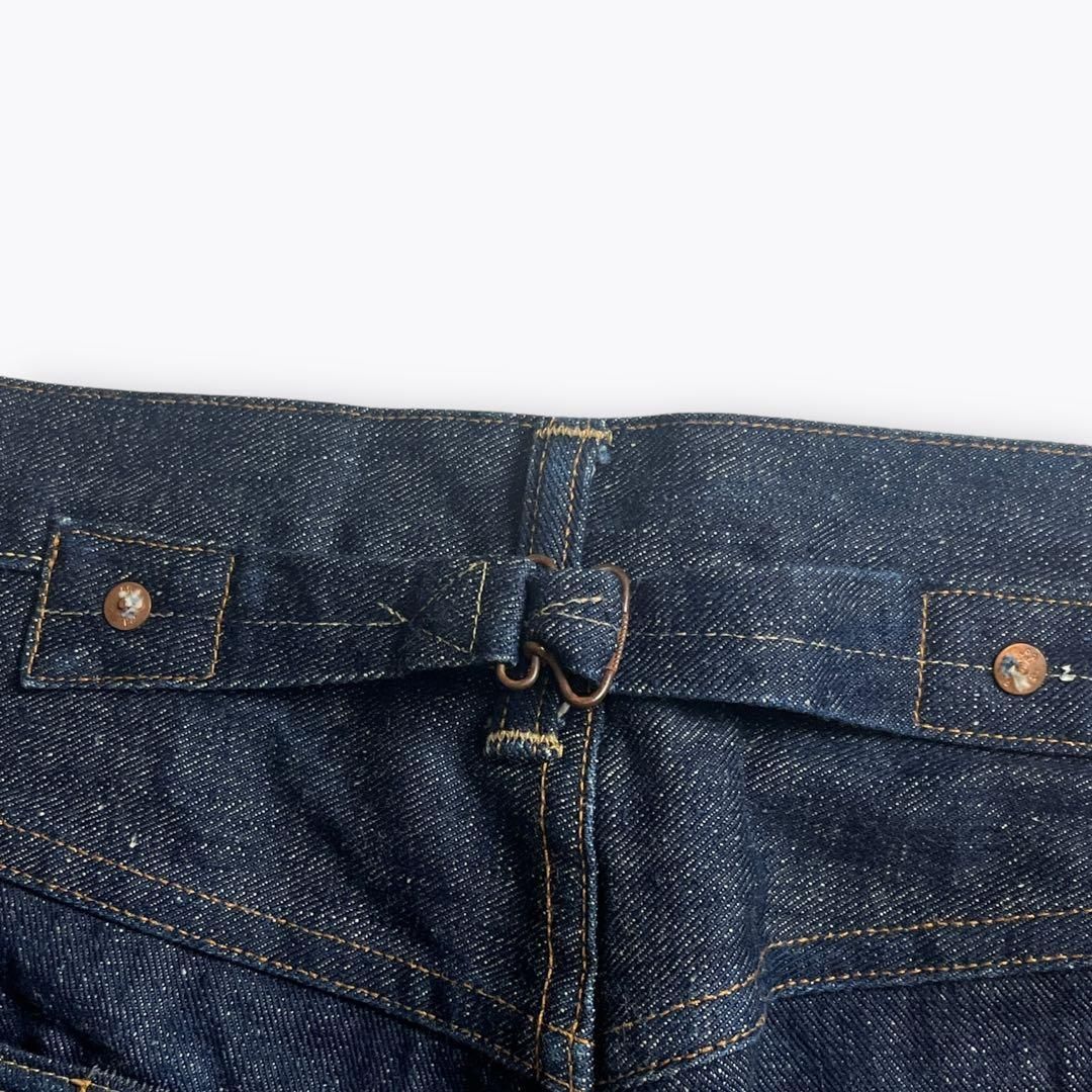 濃紺 極美品】RRL シンチバック セルビッジデニムパンツ W36 USA製