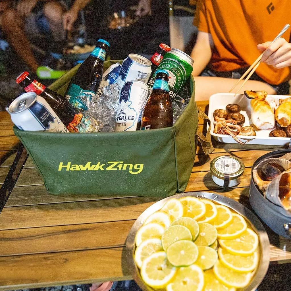  数量 Hawk Zing 屋外用布バケツ パックシンク 折りたたみ式四角いバケツ アウトドア用携帯軽量化 折り畳み式洗面器 水の入れ物 小物入れ 洗いおけ ハンディダスター バケツ ポリバケツ 掃除用具