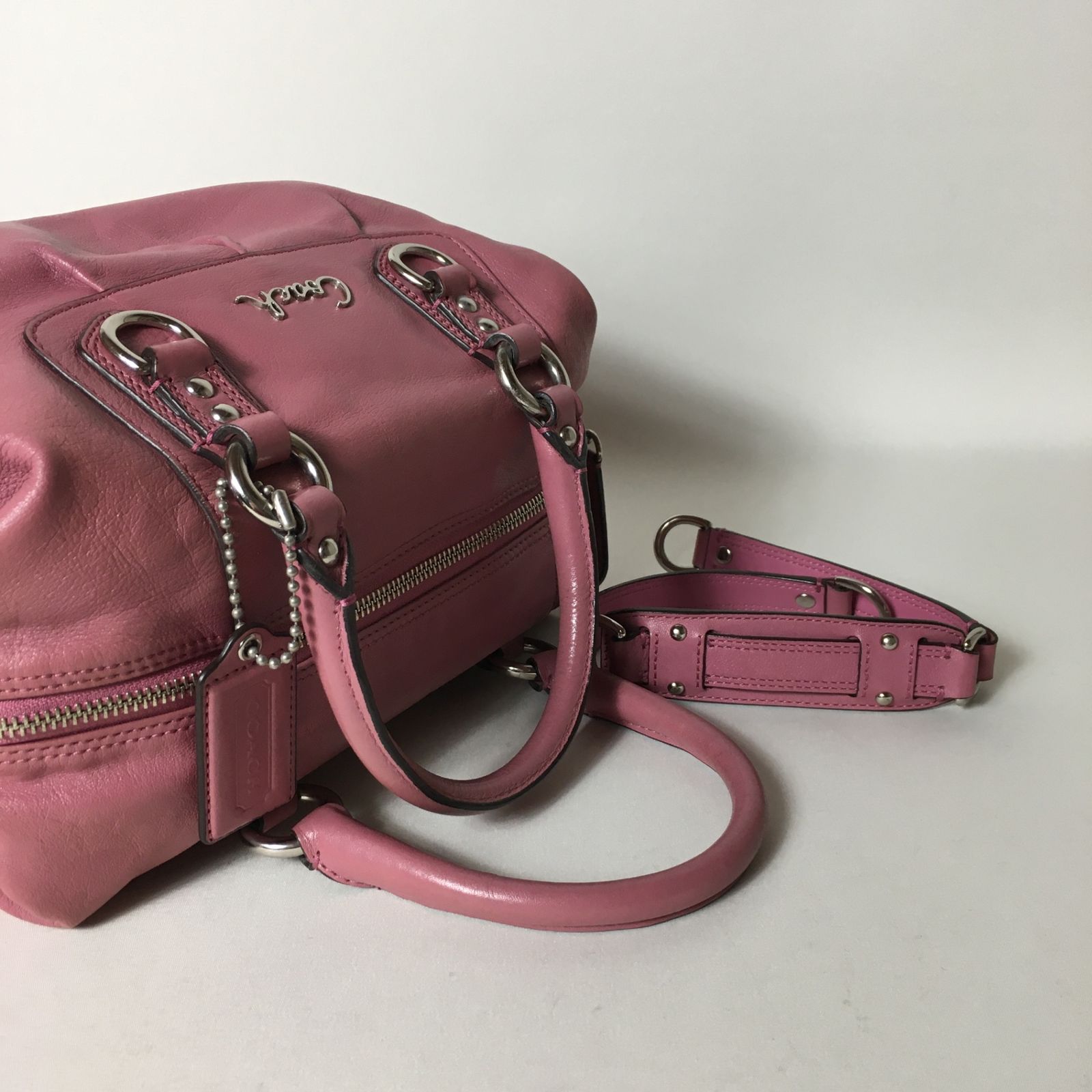 COACH　ピンク レザー ハンドバッグ 2508-295｜美品｜コーチ 2WAY ハンドバッグ レザー ピンク