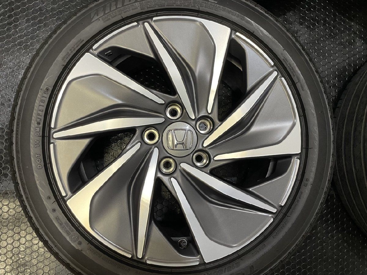 【BS TURANZA ER33 215/50R17】夏タイヤ【HONDA ZE4 インサイト 純正ホイール 17インチ 7J5HPCD114.3+45】18年製　(VTO753) クレジットカード QR決済可能 BS TURANZA ER33 215/50R17】夏タイヤ【HONDA ZE4 インサイト 純正