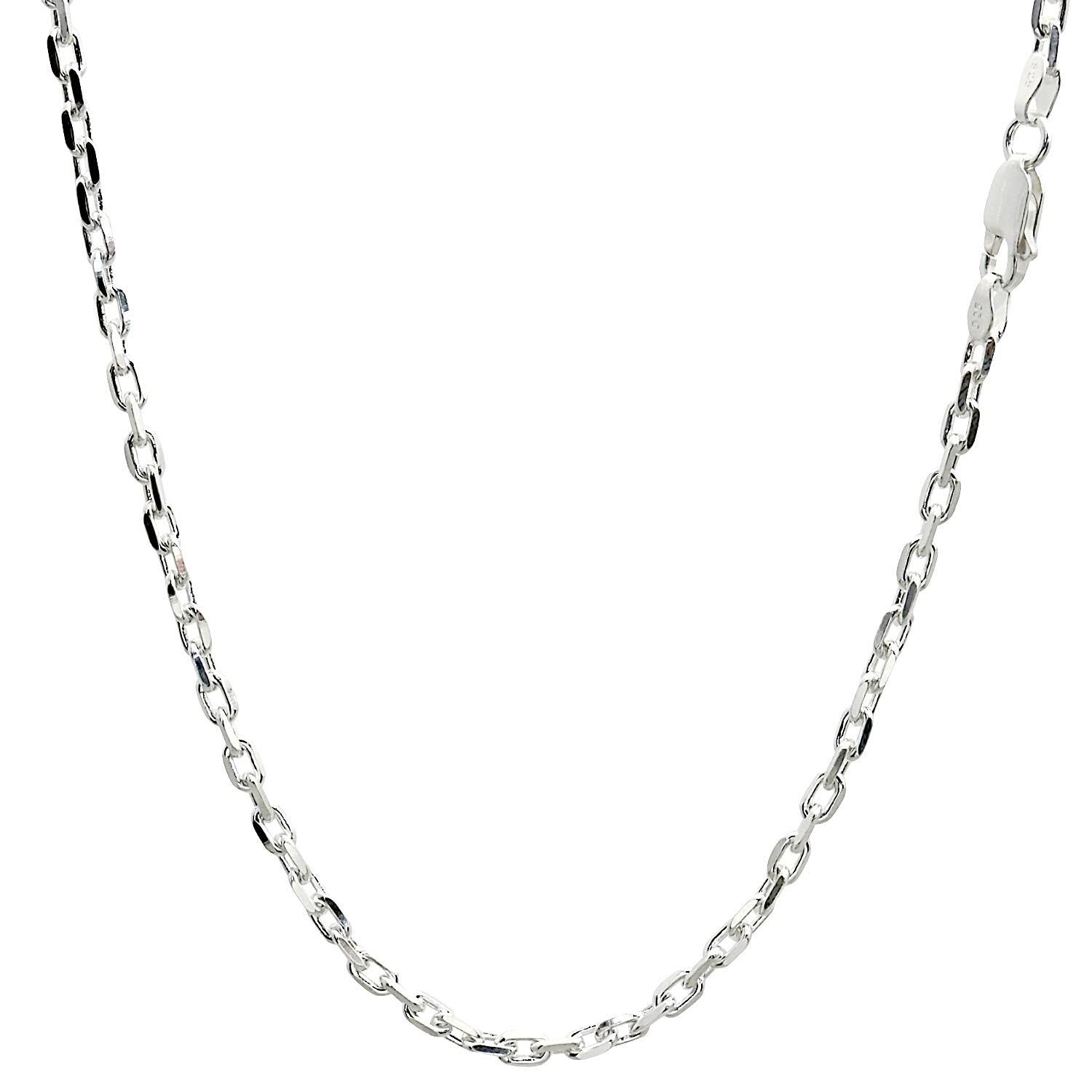 Style 幅 3.2mm 長さ 60cm シアーズ あずき 4面カット チェーン ネックレス シルバー sv 925 幅 3.2mm 60cm