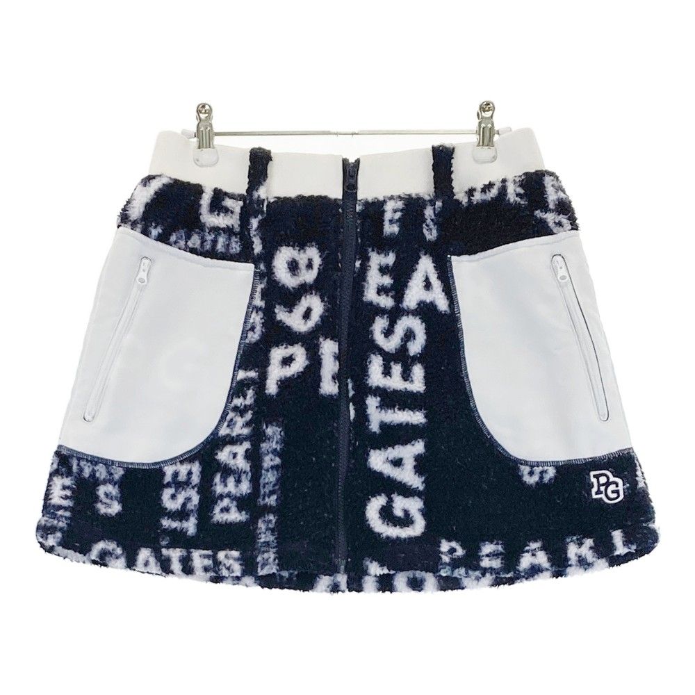 サイズ：1 PEARLY GATES パーリーゲイツ ; ボアスカート 総柄 ネイビー系 [240101313276]# ゴルフウェア レディース ストスト