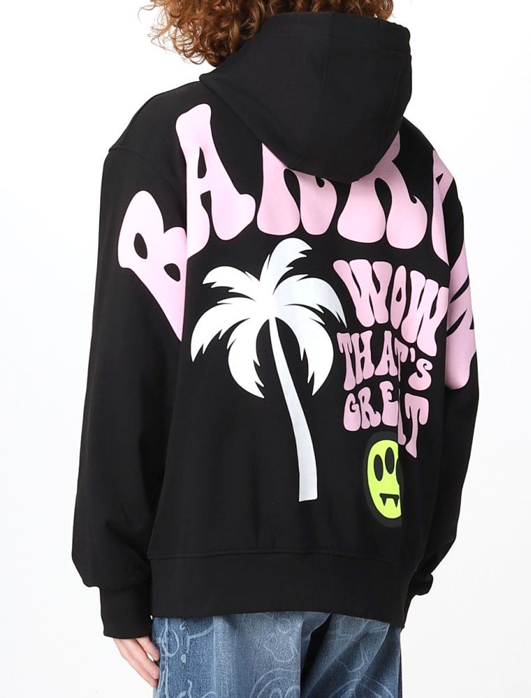 BARROW バロウ CONTRAST PRINT フーディ ユニセックス-【セール】