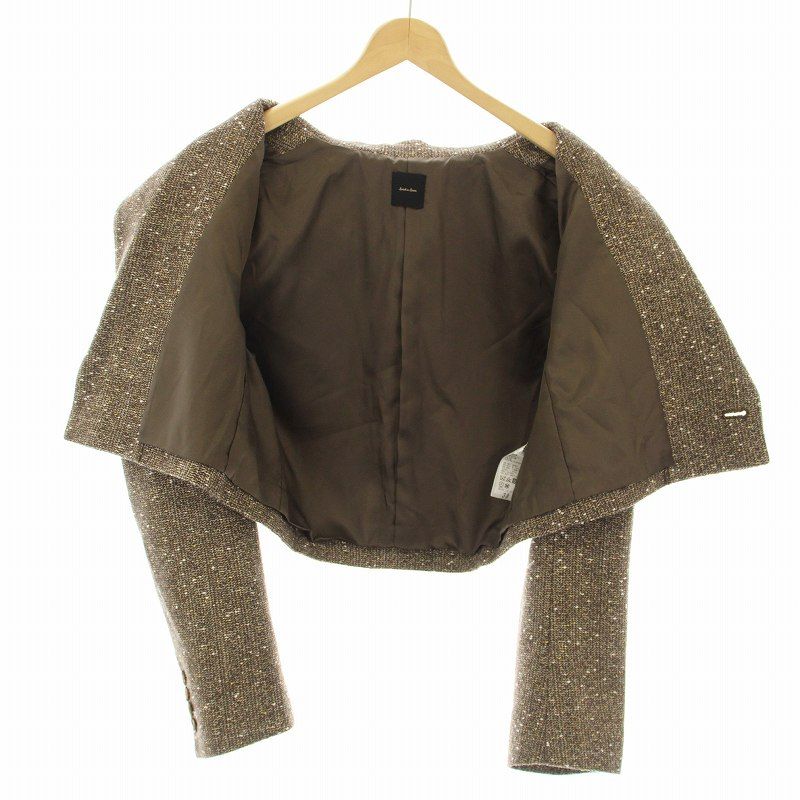 スピック&スパン Spick&Span 24AW ツイードクロップドジャケット