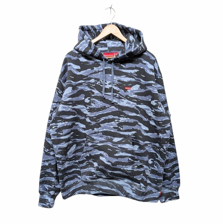 未使用品 Supreme Small Box Hooded Sweatshirt Blue Tiger シュプリーム スモールボックス フーディー スウェットパーカー サイズ L