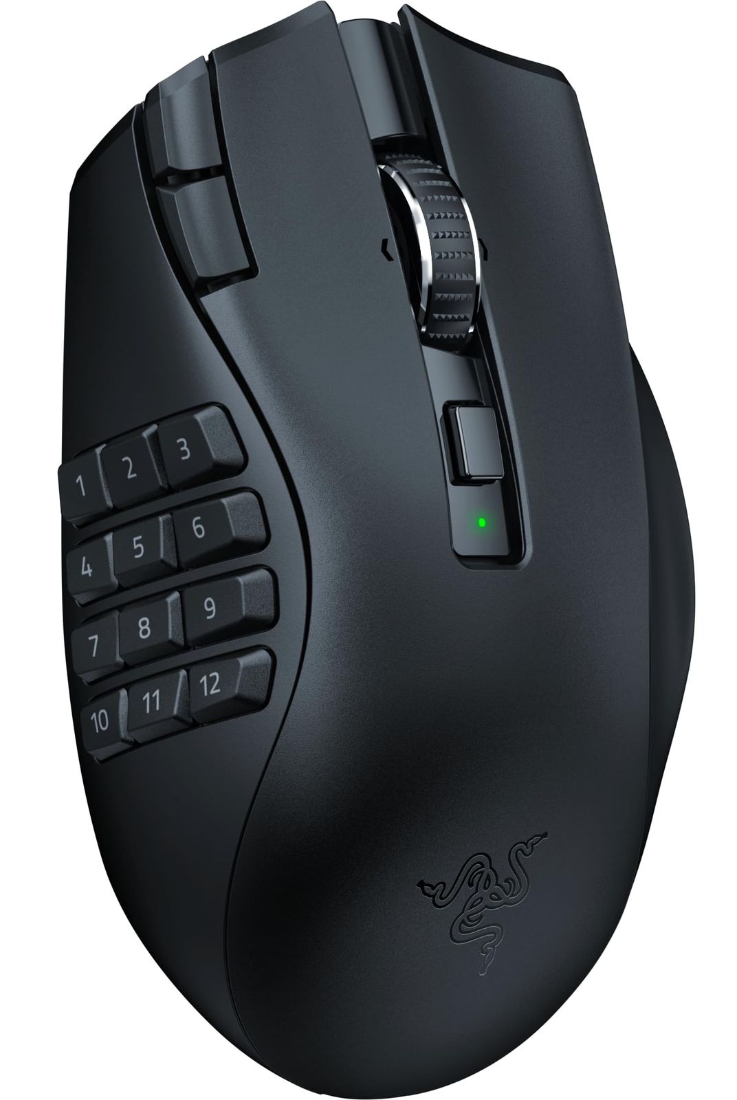 Razer(レイザー) Naga V2 HyperSpeed MMOに最適な多ボタンのワイヤレスゲーミングマウス プログラム可能な19ボタン フリースピンまたはタクタイルスクロールホイール HyperSpee [ブラック] [マウス] [ワイヤレス(電池式)]
