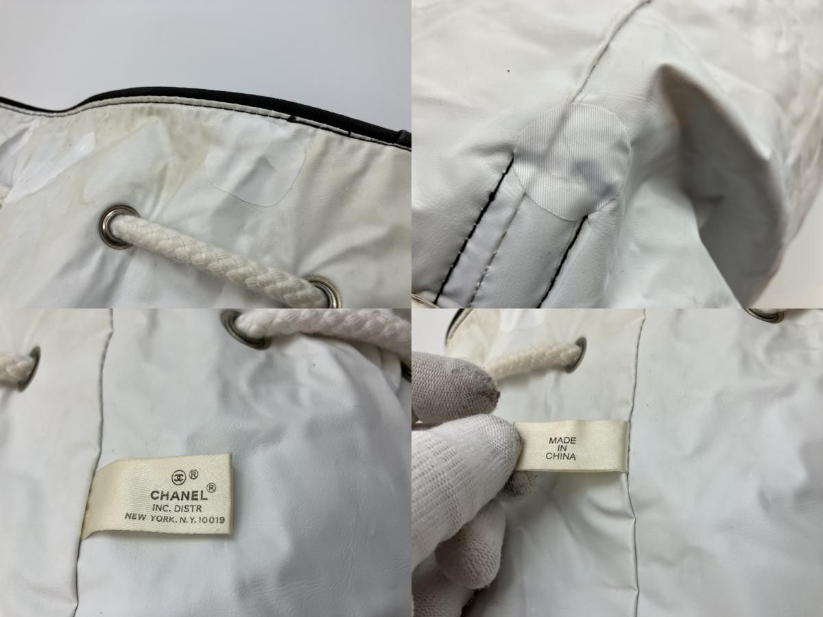 CHANEL プールバッグ ロゴ 高さ40cm(15.75 inch) 直径30cm(11.81 inch 
