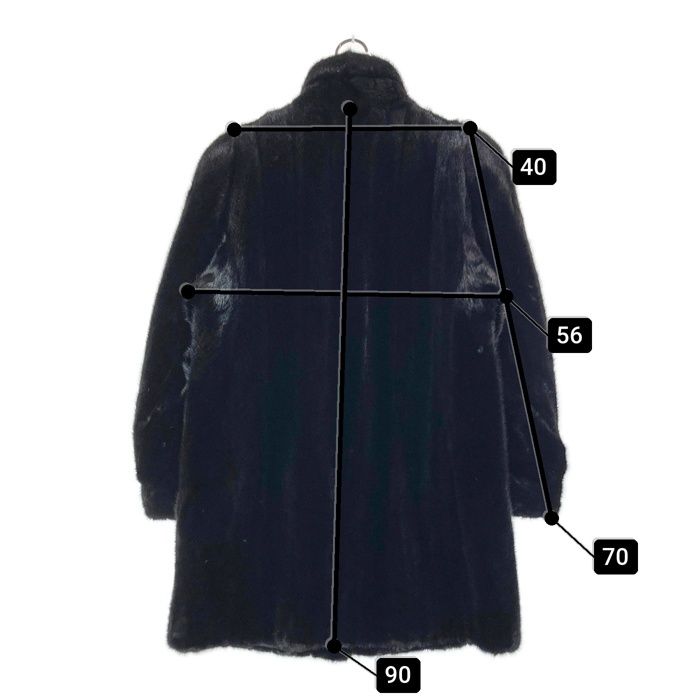 ☆LANVIN ランバン SAGA MINK サガミンク ファーコート ブラック size