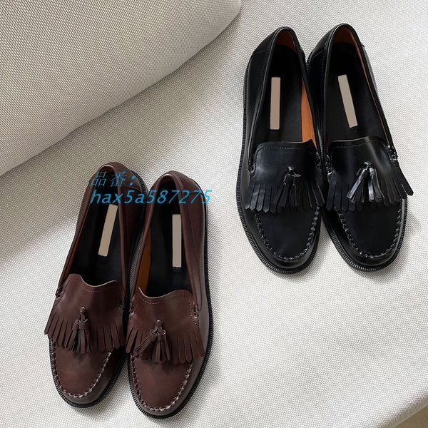 ローファー 痛くない 履きやすい ぺたんこ レザータッチ 春夏秋冬 ラウンドトゥ ブラウン オールシーズン デイブラック 楽ちん hax5a587275