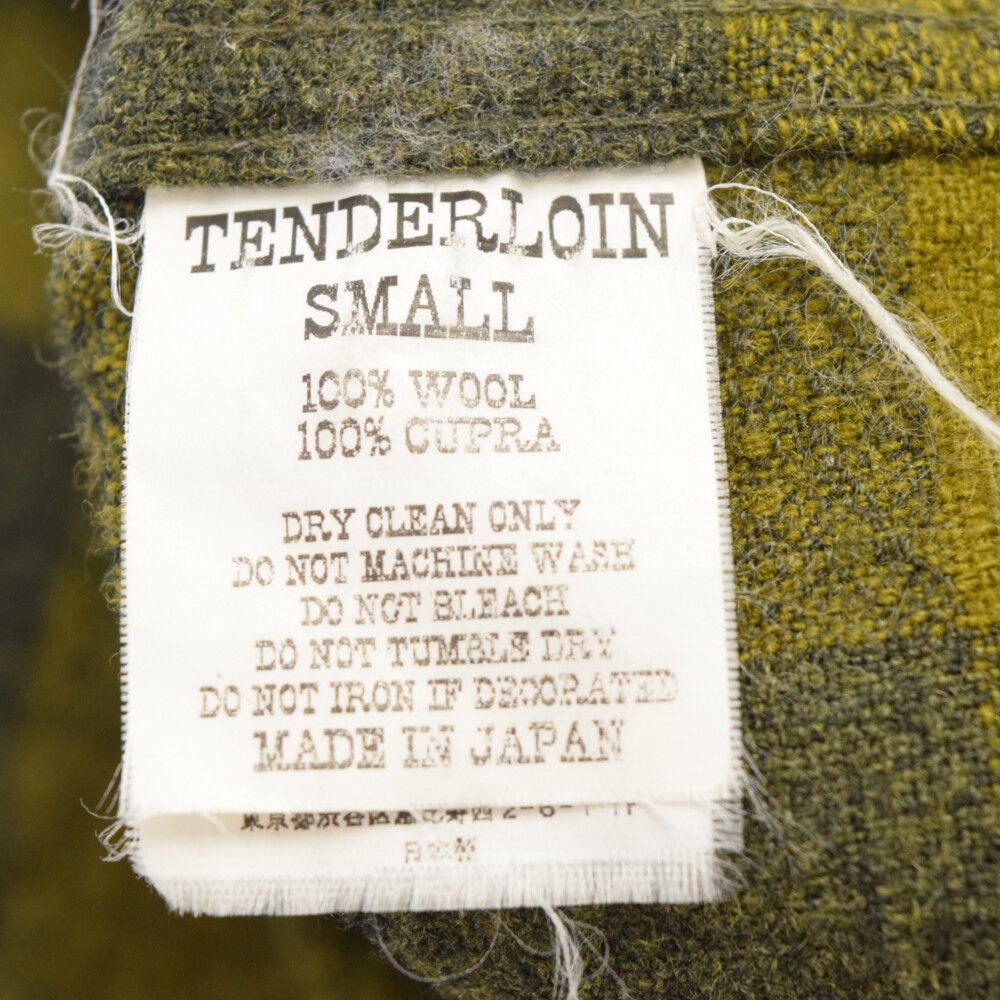 TENDERLOIN (テンダーロイン) バッファローチェック長袖シャツ カーキ