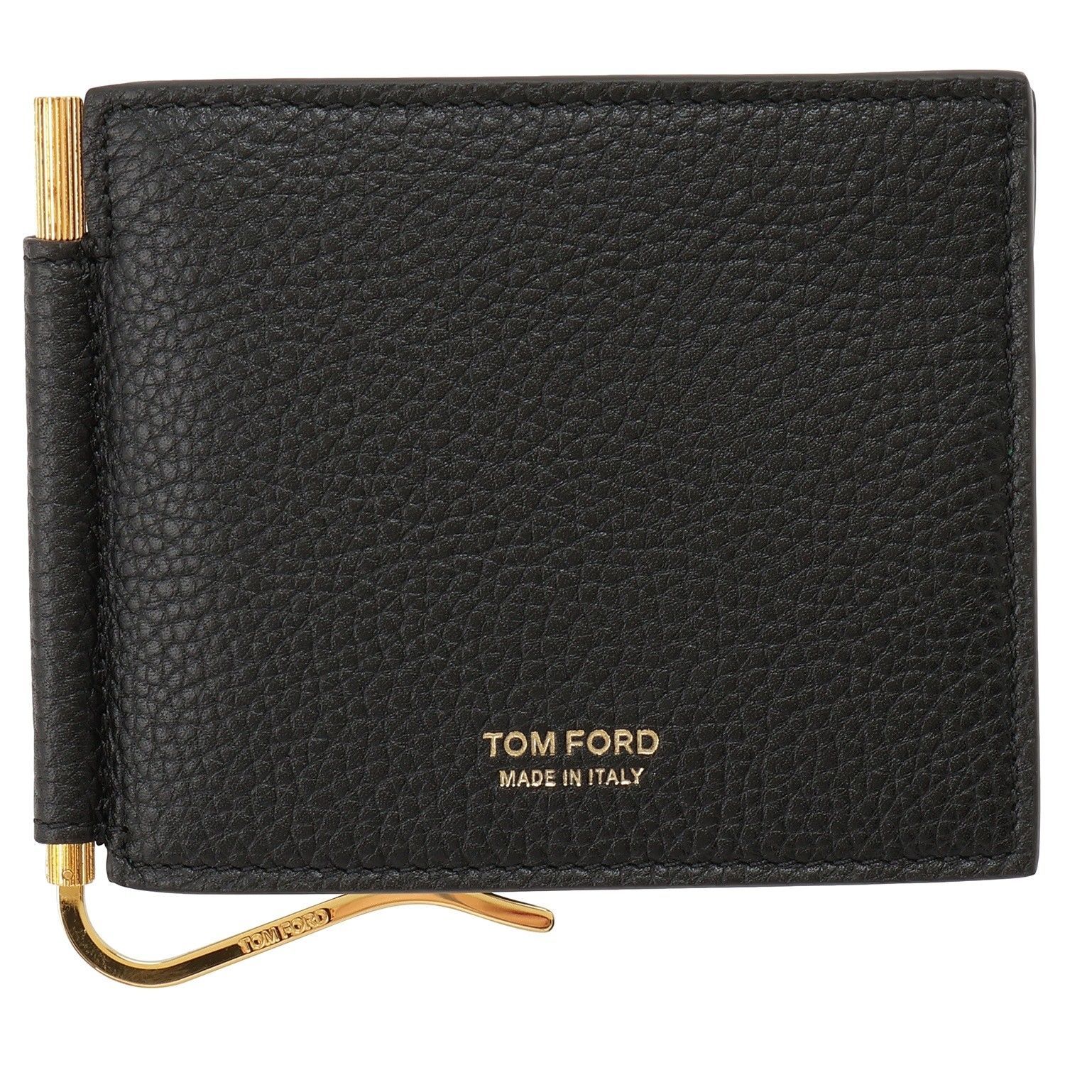 美品　トムフォード　二つ折り財布　マネークリップ　レザー　ゴールド金具　ブラック20000円は如何でしょうか