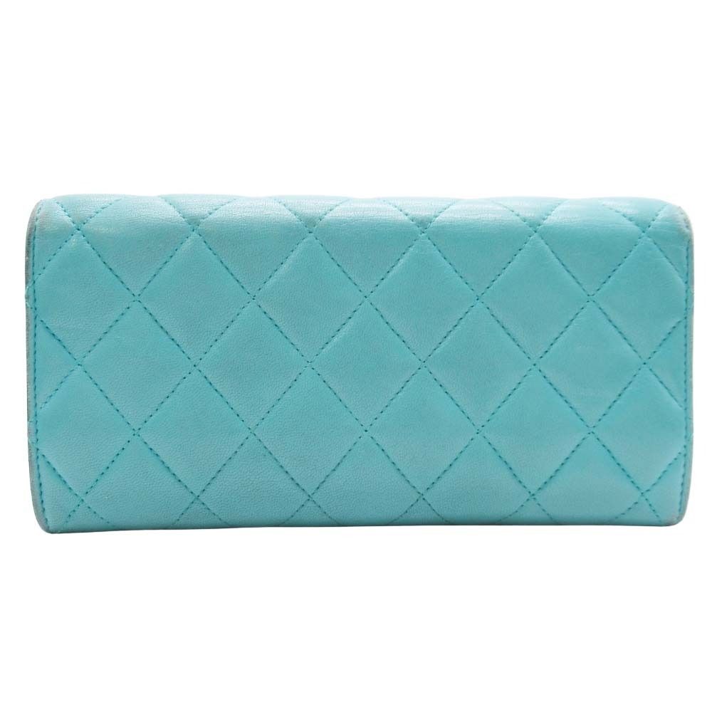 良品 CHANEL シャネル ココマーク マトラッセ 長財布 フラップ