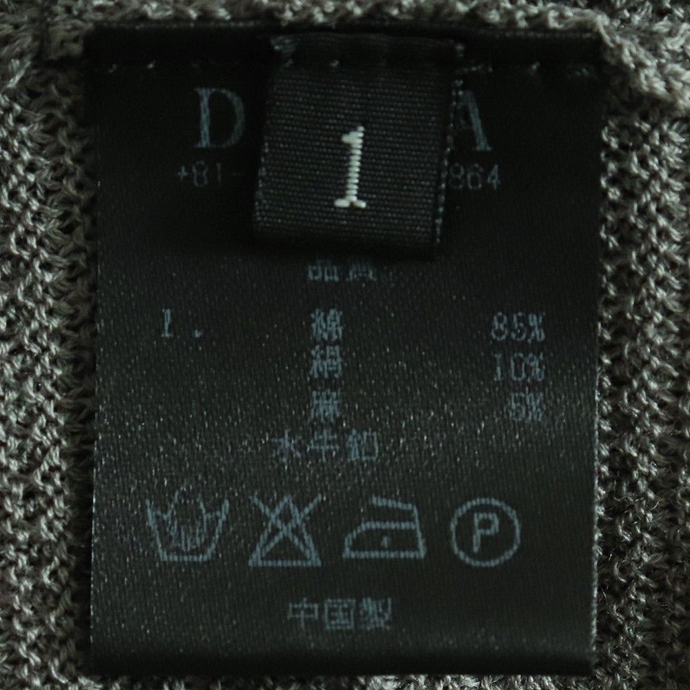 トップス DEVOA Knit cardigan cotton/linen/silk DEVOA Knit cardigan cotton / linen / silk （GRAY） - Osaka