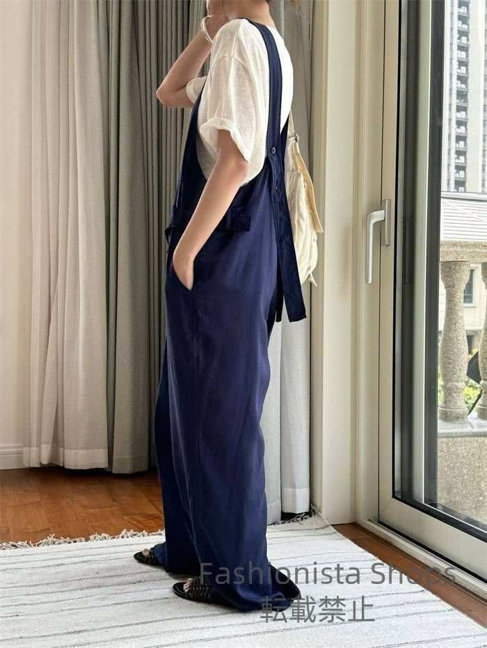 ロング サロペットパンツ