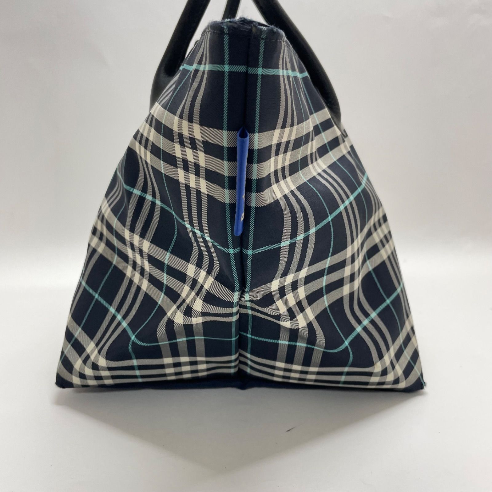 BURBERRY BLUE LABEL ノバチェック トートバッグ ネイビー