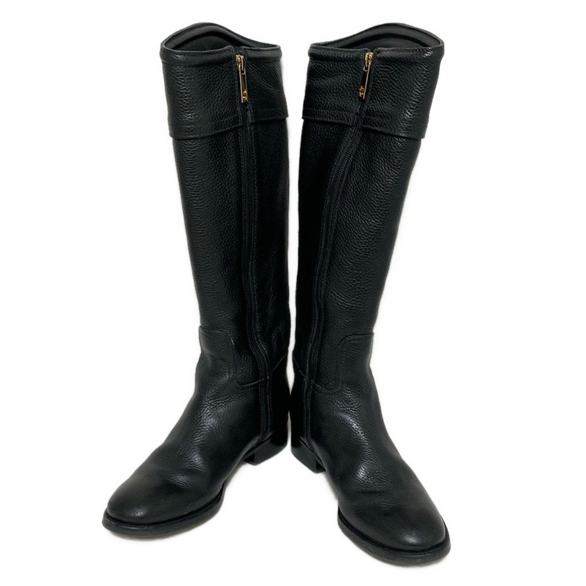 TORY BURCH トリーバーチ ロングブーツ 6M レディース - 黒 レザー