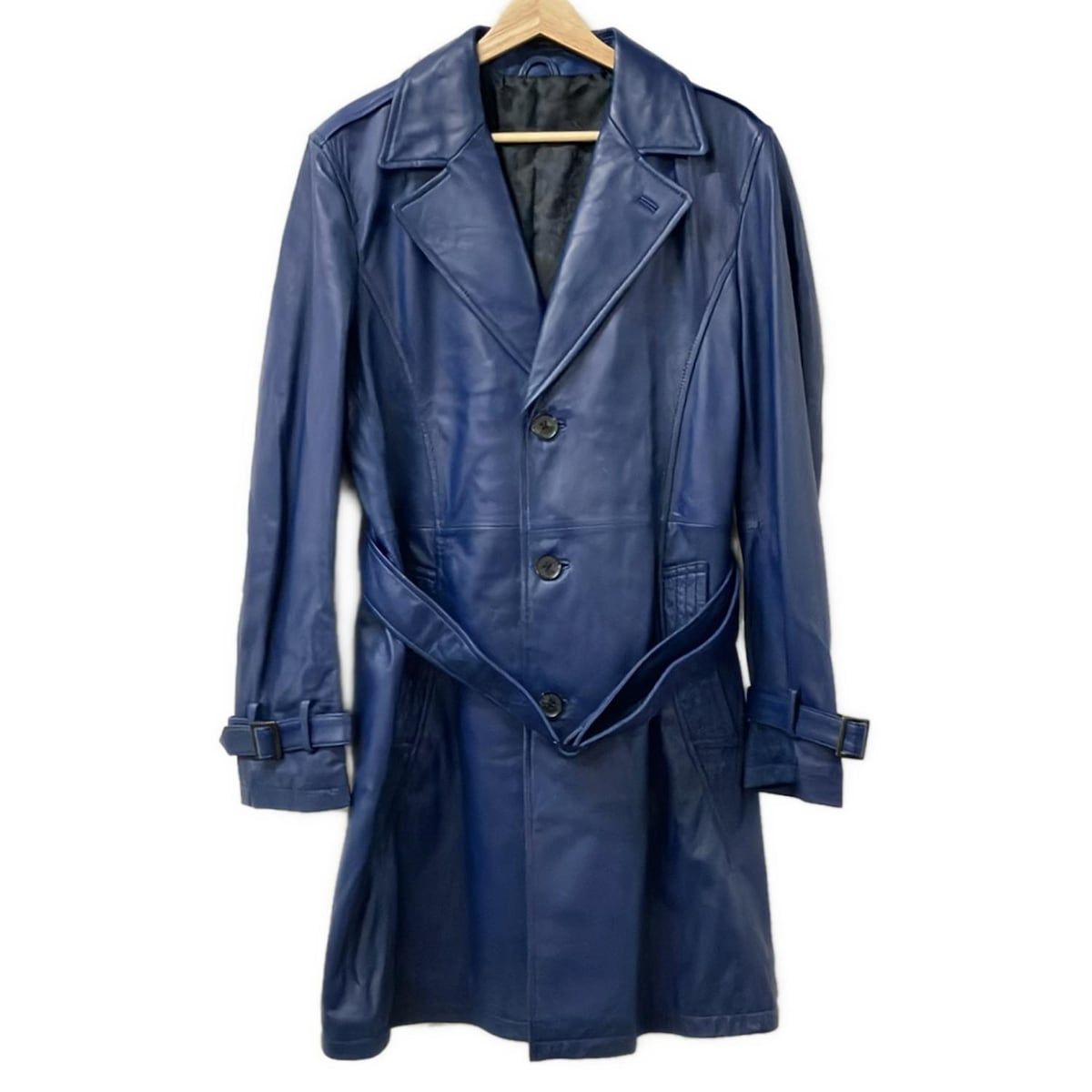 メンズティノラスのレザートレンチコート ティノラス メンズ レザー