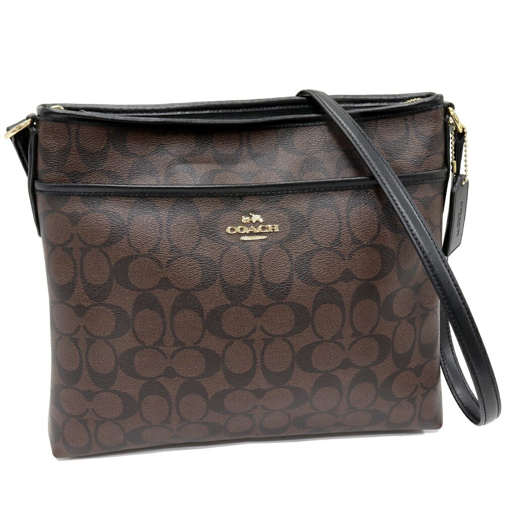 未使用級✨COACH ハンドバッグ シグネチャー ブラウン レザー キャンバス コーチ COACH シグネチャー ブラウン キャンバス×レザー 2way