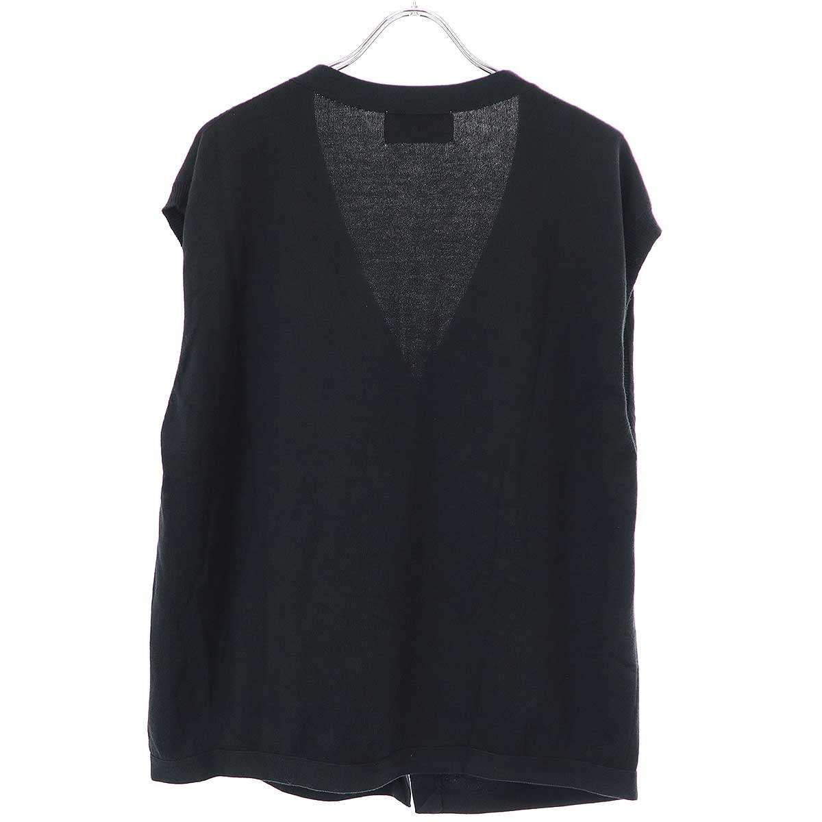 UNUSED アンユーズド 23SS 12G cardigan vest カーディガンベスト US2322-C003s3 ブラック 3 - メルカリ