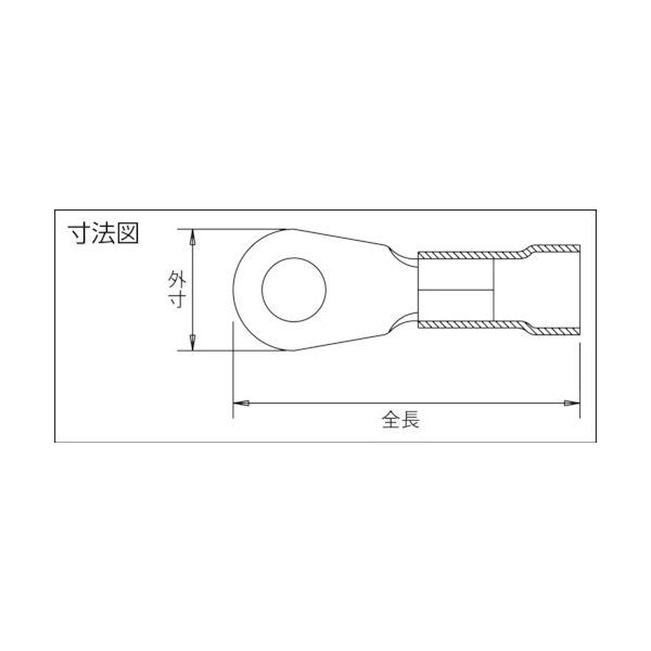 【新品・7営業日以内発送】ストロングホールド EV8-14R-Q ビニール絶縁被覆付圧着端子 丸形 電線サイズ：ＡＷＧ８／８ｓｑ 取付ネジ：Ｍ６ ２５個入り ＥＶ８－１４Ｒ－Ｑ EV814RQ【沖縄離島販売不可】
