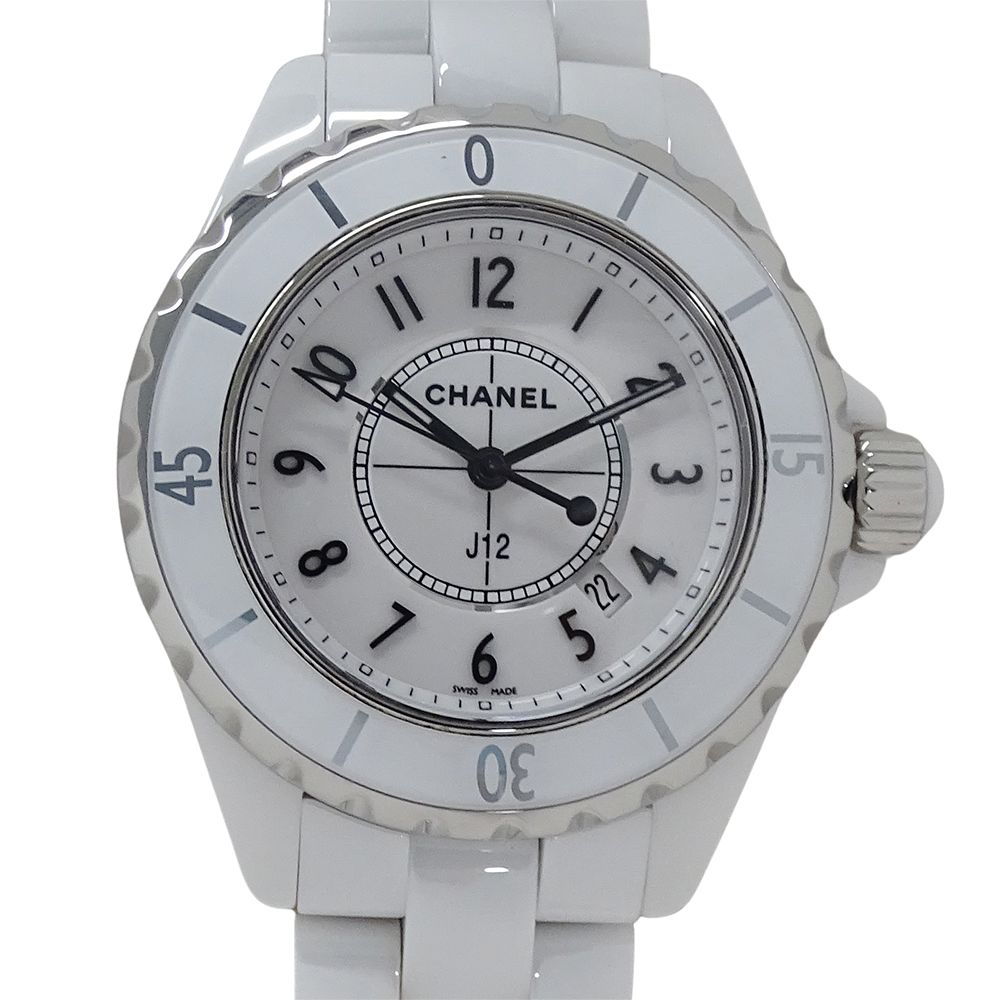 シャネル CHANEL 時計 レディース ブランド J12 デイト クオーツ QZ