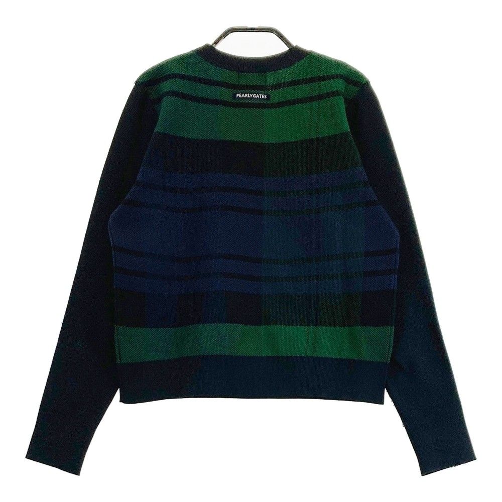 サイズ：1 PEARLY GATES パーリーゲイツ ニット セーター チェック柄