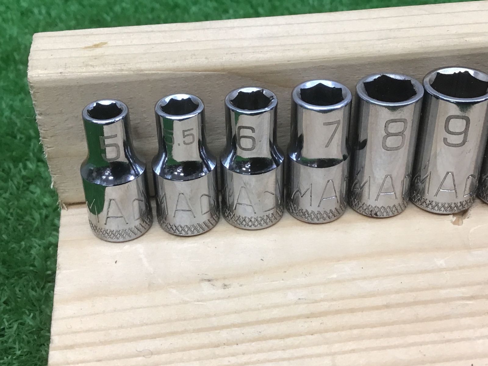 マックツール♪1|4ノンスリップソケット 12pcs♪5～15mm12個セット♪アクトツール富山店♪BRコン