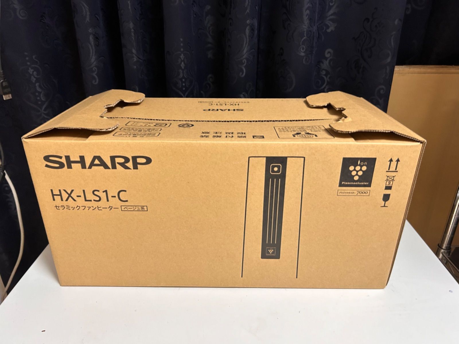シャープ セラミックファンヒーター ベージュ系 HX-LS1-C