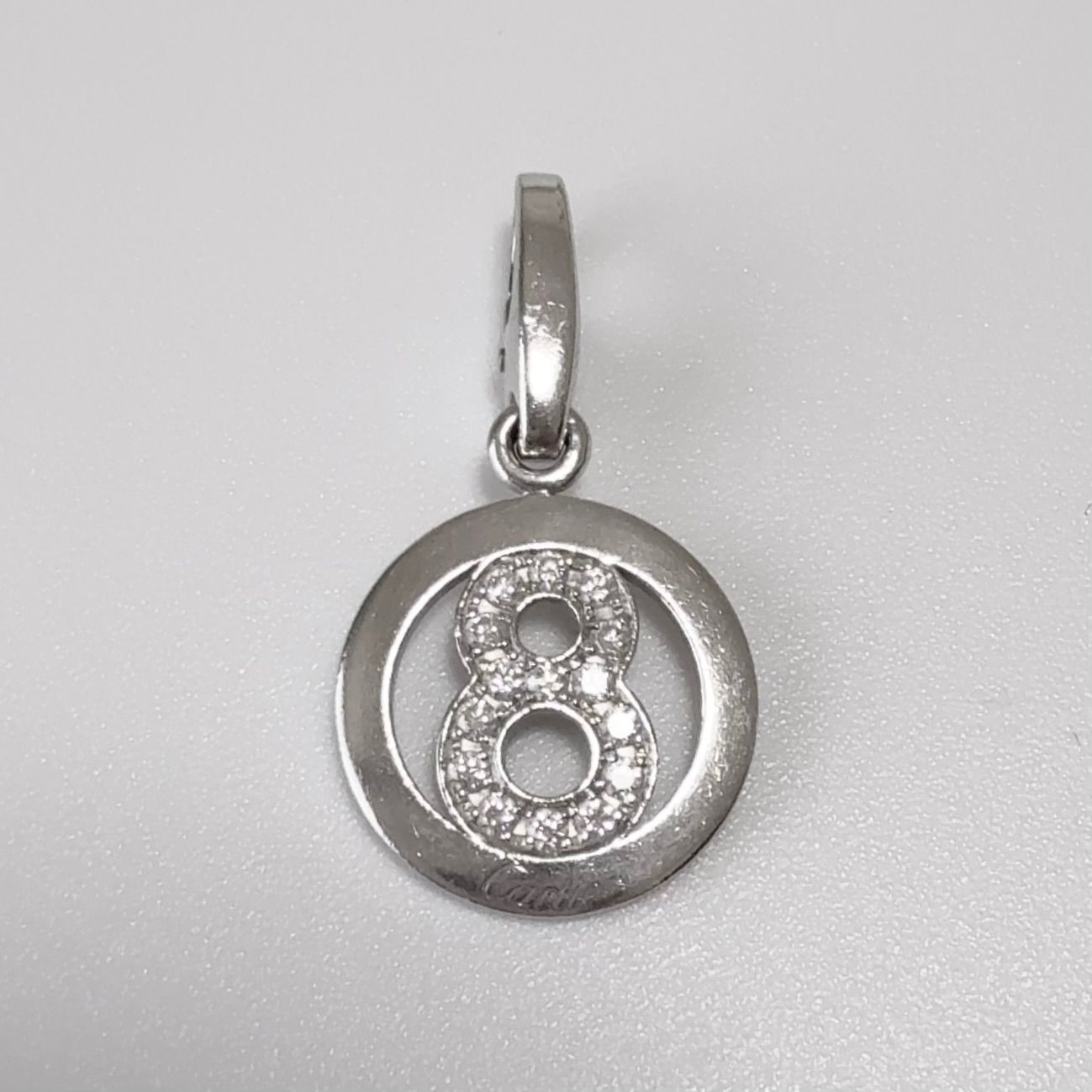 K18 ダイヤモンド ナンバーチャーム 8 トップのみ DIAMOND NUMBER