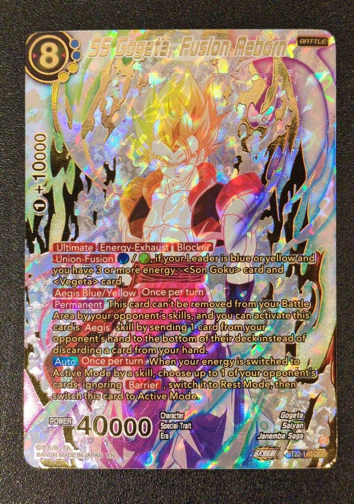 バンダイ CRITICAL BLOW BT22-140 SS Gogeta Fusion Reborn GDR