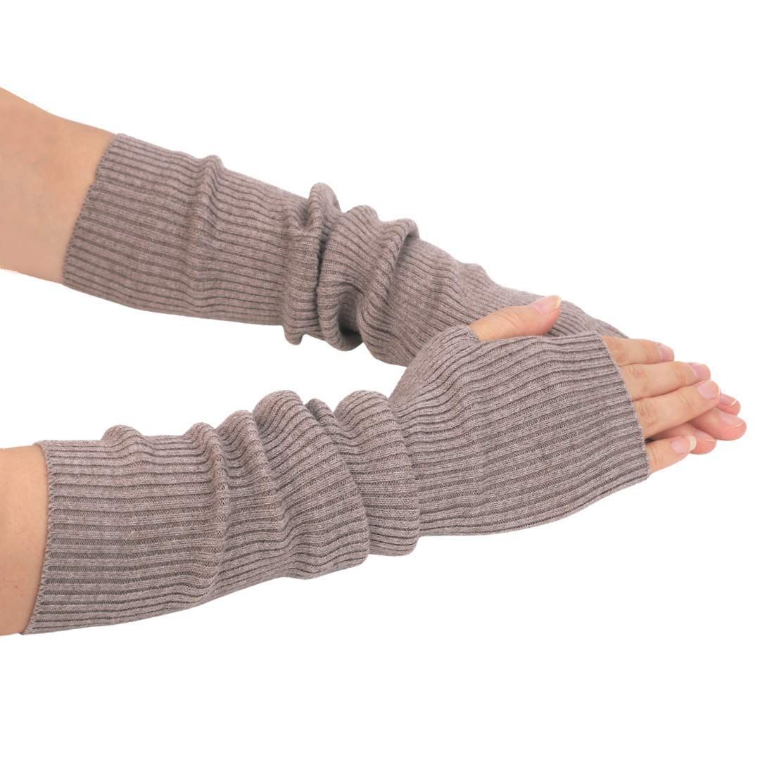 カシミヤ 指なし レディース 親指穴付き タッチパネル対応 防寒 アームウォーマー 保温 冷え対策 夏の冷房対策 Soxbang 気温の変化に対応 アームカバー HRDEVELOPMENT_JP