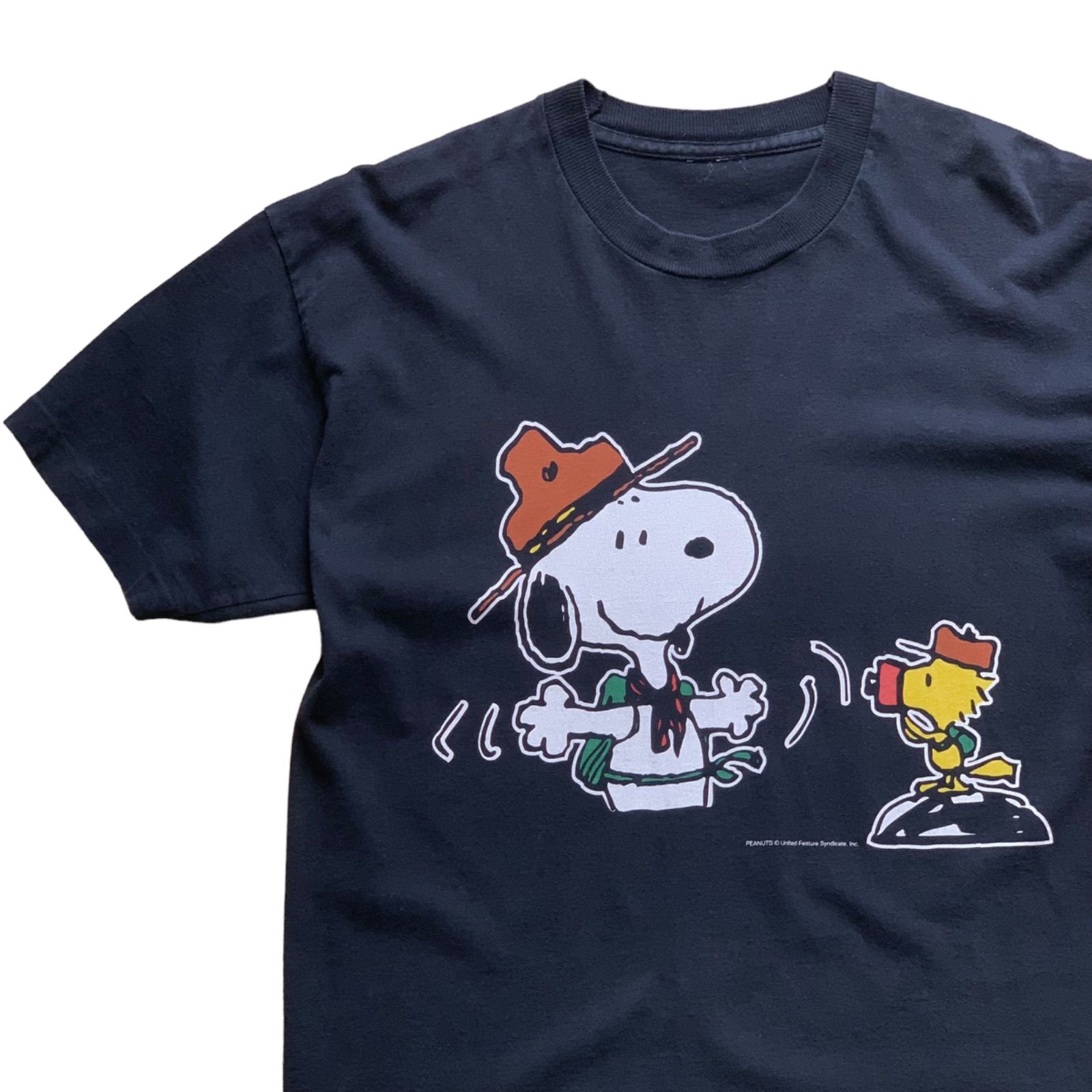 90's PEANUTS SNOOPY×Konica Print T-Shirts 90年代 スヌーピー
