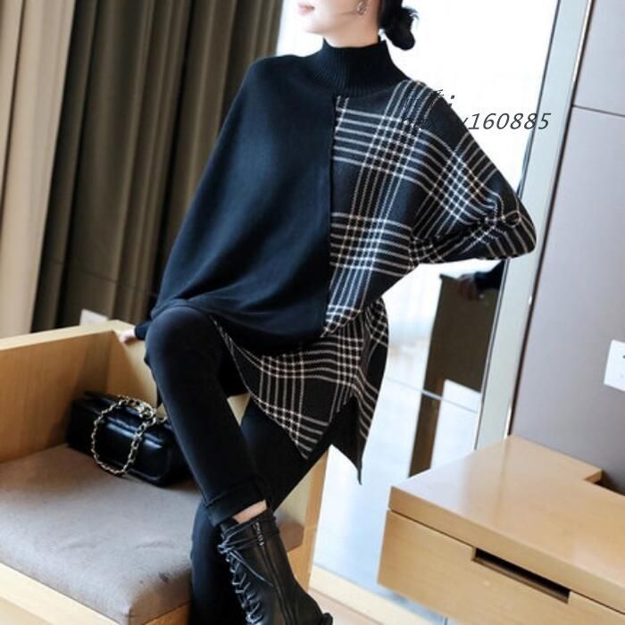 アシンメトチェック カジュアル