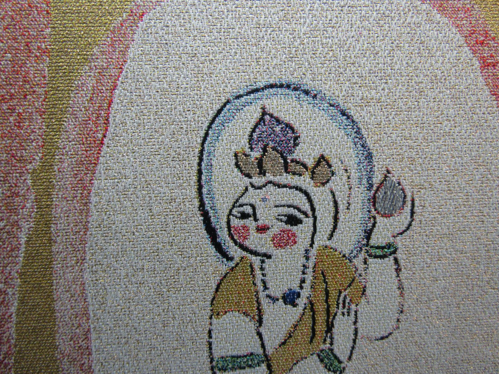 良い 西陣織 「三尊仏」 額装品 京都西陣美術織工房 西陣織 「三尊仏