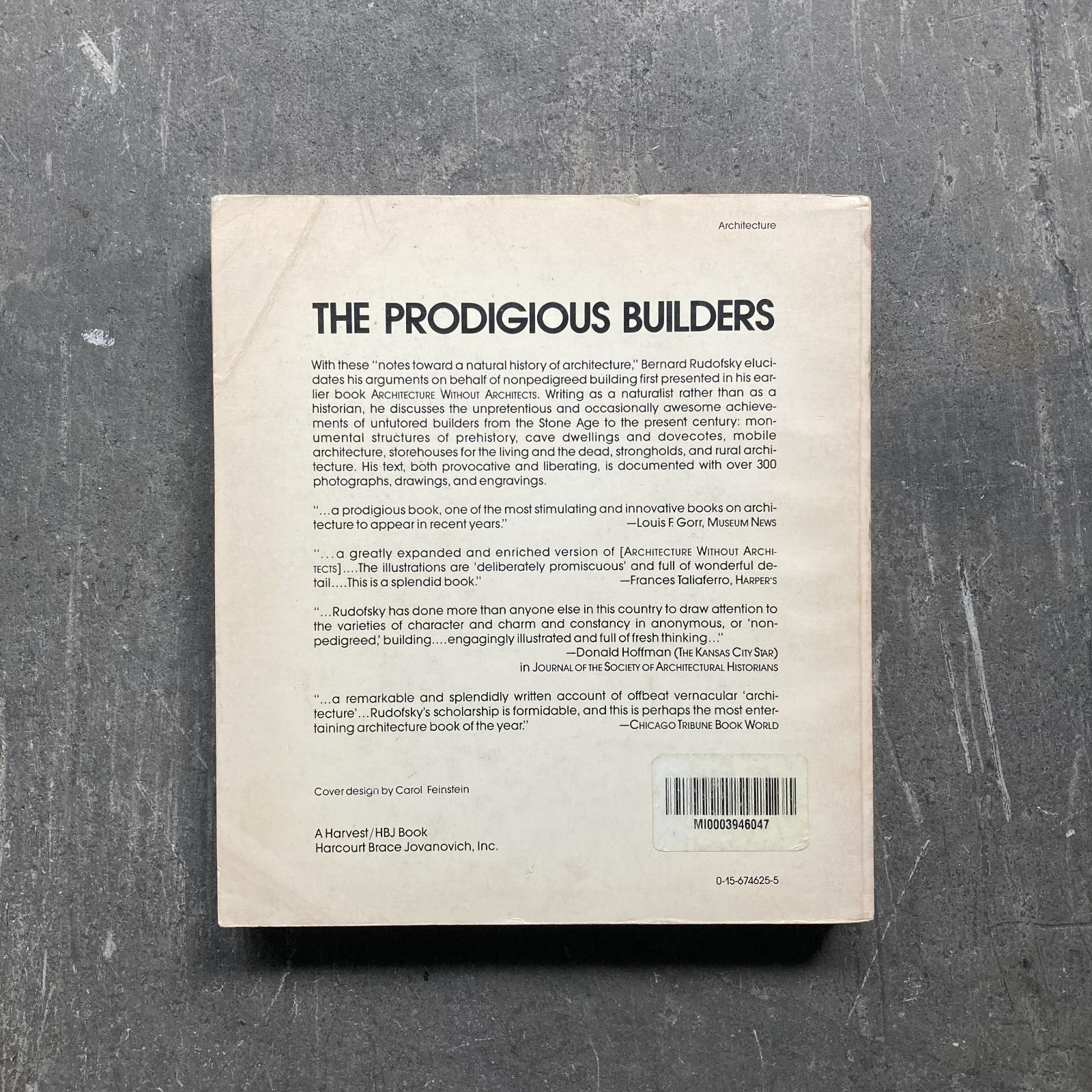 アート・デザイン・音楽 Prodigious Builders by Bernard Rudofsky Prodigious Builders by Bernard Rudofsky