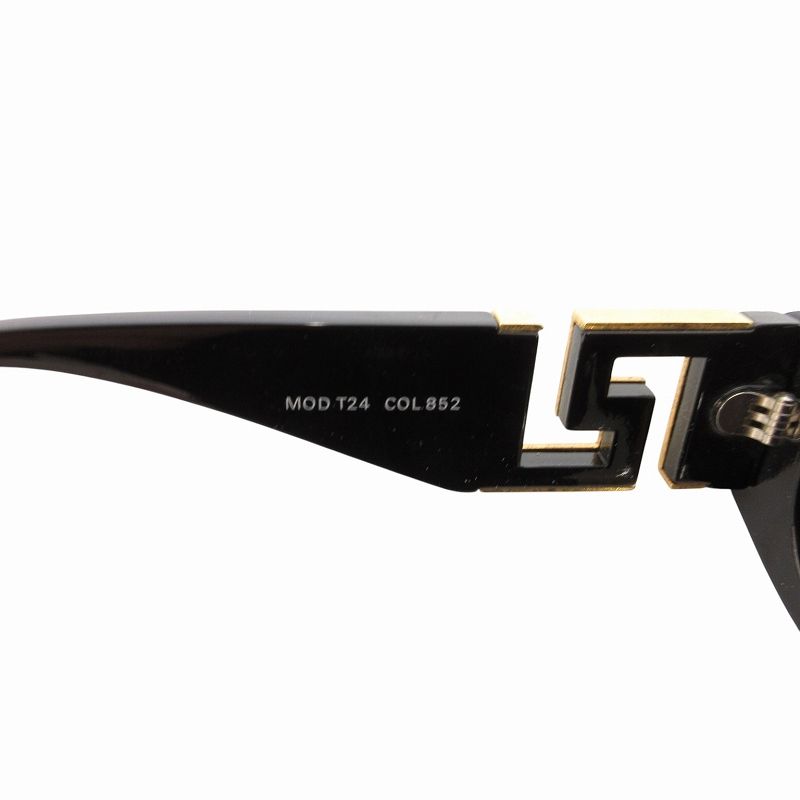 GIANNI VERSACE サングラス　MOD.T24　度なし ブラック GINANNI VERSACE ヴェルサーチ サングラス MOD.T24 - メルカリ