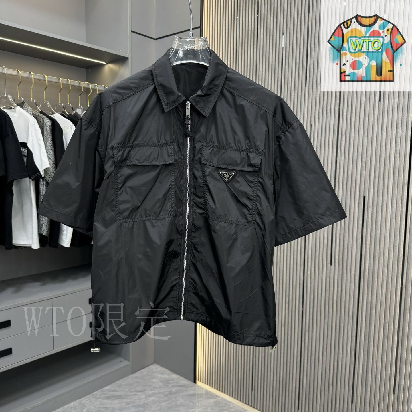 THE CRIMIE ザ・クライミー オンブレチェック シャツ ブラック