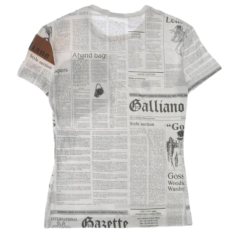 美品 ジョンガリアーノ JOHN GALLIANO AUL715A 半袖Tシャツ メンズ