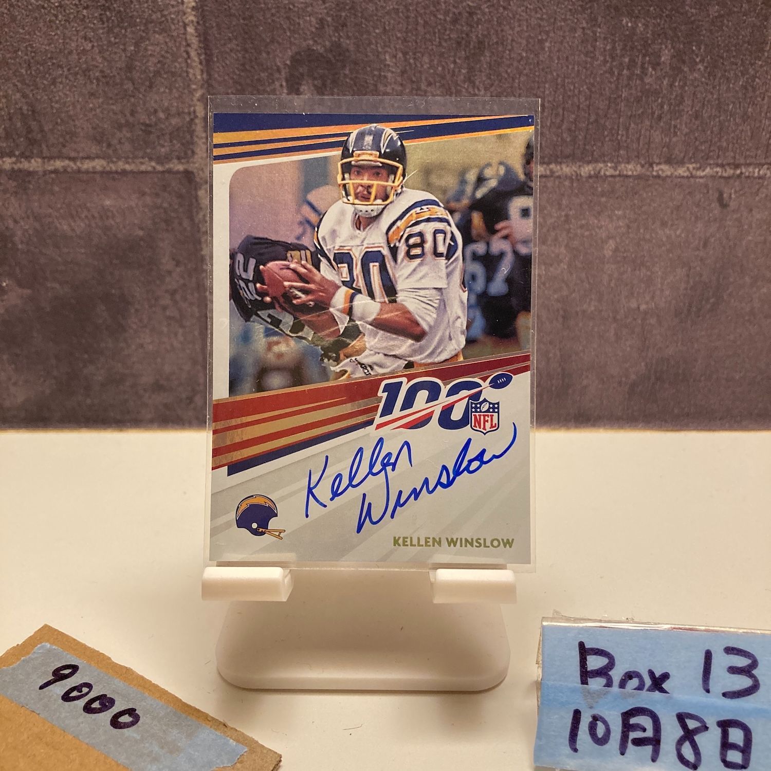 2020 Panini Kellen Winslow 直筆サインカード Los Angeles Chargers 100 カード