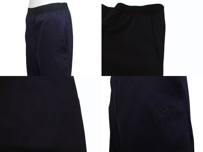 MM6 Maison Margiela オーバーサイズのスーツパンツ ネイビー Maison Margiela メゾンマルジェラ MM6 スーツパンツ S47848