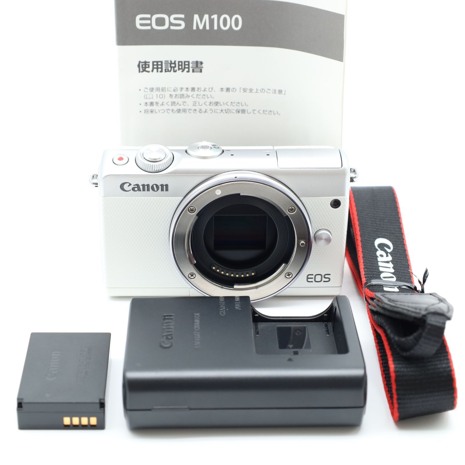 ☆新品級☆ CANON キヤノン EOS M100 ボディ ホワイト - メルカリ 