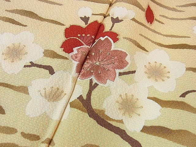 平和屋本店□極上 ファッションデザイナー 花井幸子 訪問着 刺繍 枝桜 金糸 逸品 DZAA1295kh4 - メルカリ