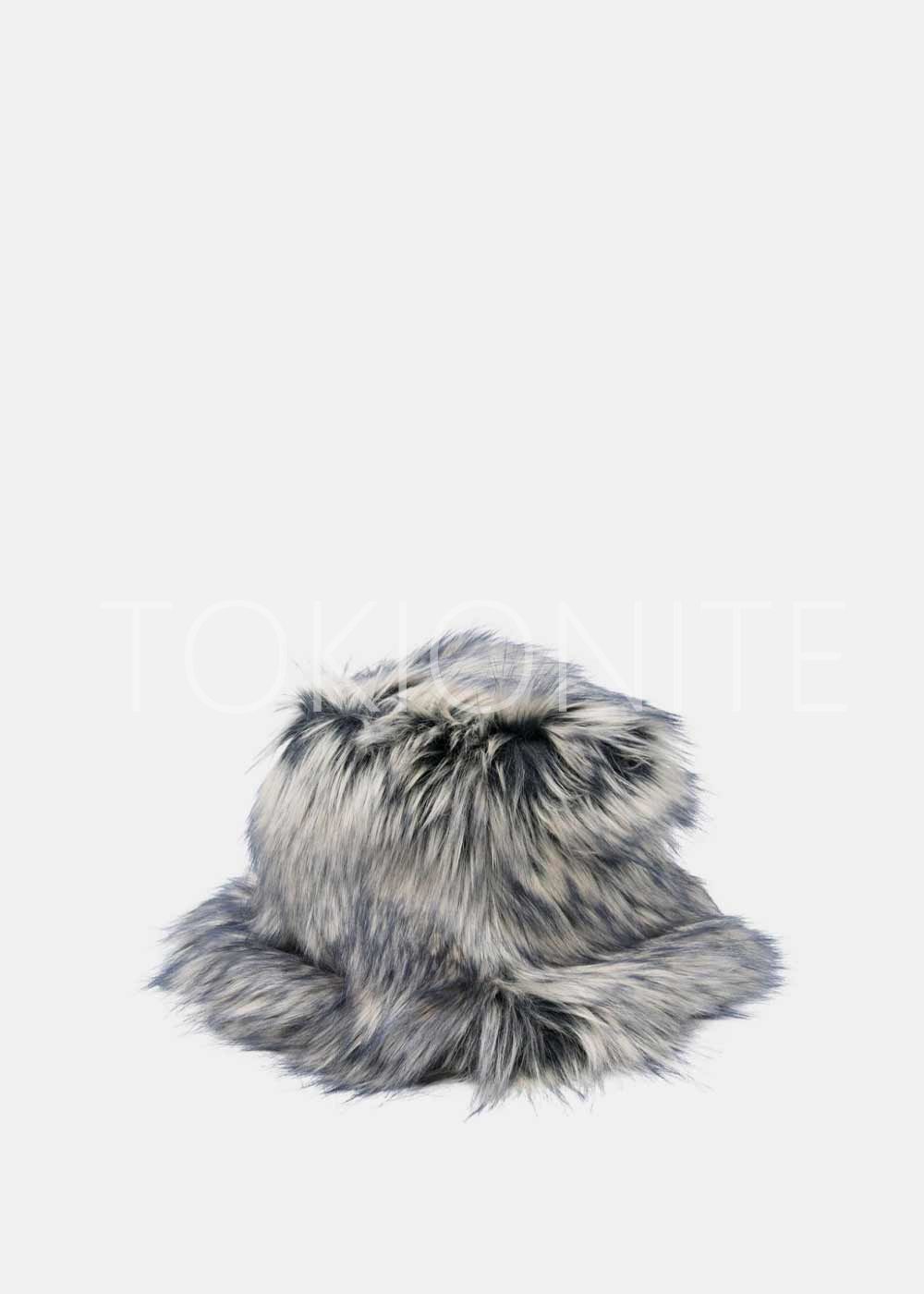 DRIES VAN NOTEN GILLY HAT ファーバケットハット L 新品 ドリスヴァン